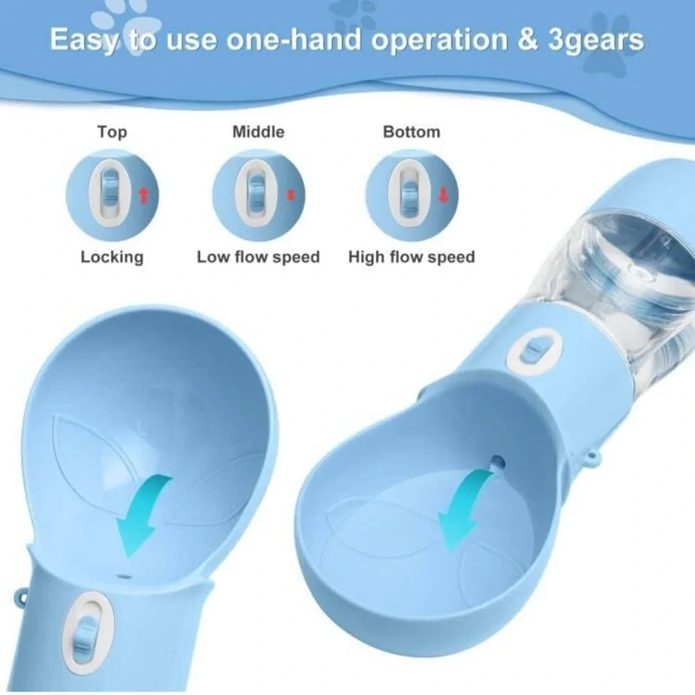 NEW Dog Water Bottle - Dishwasher Safe Material for Multifunctional Portable